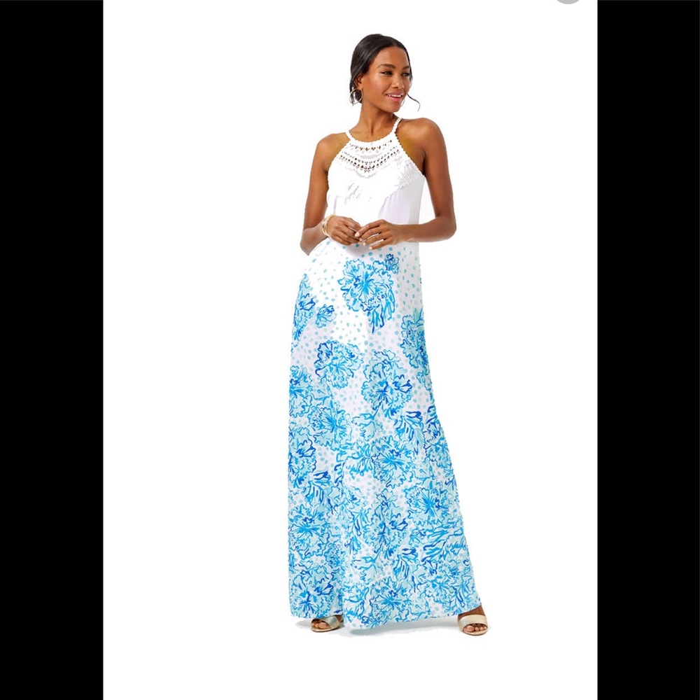 Lilly Pulitzer Pearl Soft Maxi Dress NWT